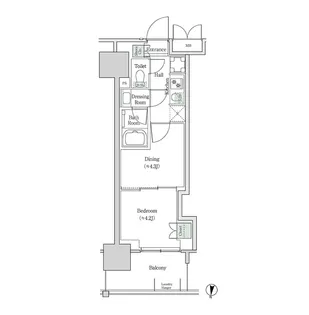 ブルックサイドレジデンス木場【8階】の間取り