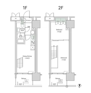 ブルックサイドレジデンス木場【2階】の間取り