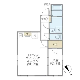 プラティーク清澄庭園【4階】の間取り