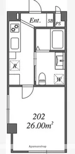 ユーレジデンス浅草【2階】の間取り