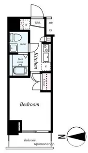 FROMA MONZENNAKACHO RIVER SIDE【2階】の間取り