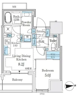 パークホームズ浅草橋【7階】の間取り