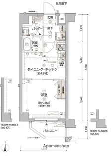 アルコバレーノ亀戸Ⅱ【2階】の間取り
