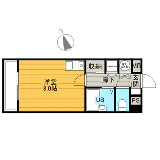 パークステージ亀戸北【2階】の間取り