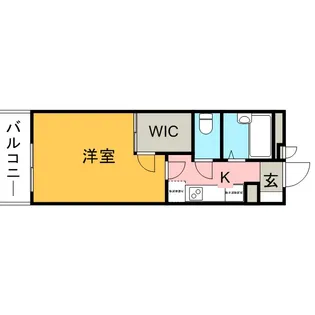 レオパレスWELINA【1階】の間取り