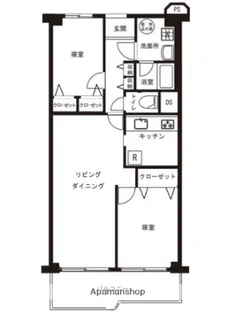 目黒台スカイマンション【2階】の間取り