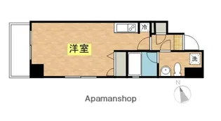 カージェ五反田【1002号室】の間取り