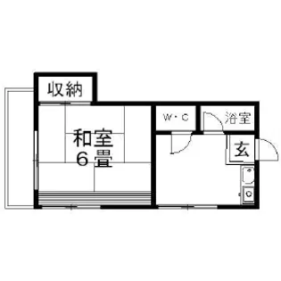 ハイネス梅丘【1階】の間取り