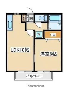 フルール松原【1階】の間取り