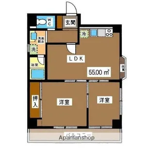 コスモ杉並【5階】の間取り