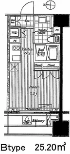 レジディア錦糸町Ⅱ【8階】の間取り