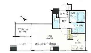 ベルス大崎百反坂【201号室】の間取り