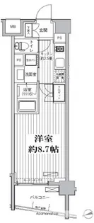 プラネソシエ大森山王【5階】の間取り
