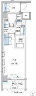 プラネソシエ大森山王【4階】の間取り