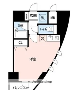 レジディア東品川【701号室】の間取り