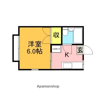 コーポジュネスⅡ【2階】の間取り