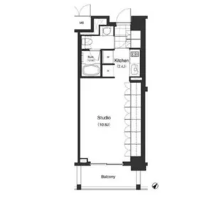 パークキューブ目黒タワー【4階】の間取り