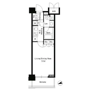 パークアクシス文京ステージ【6階】の間取り