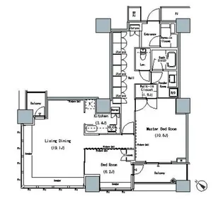 THE TOKYO TOWERS MIDTOWER【30階】の間取り
