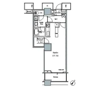 THE TOKYO TOWERS MIDTOWER【23階】の間取り