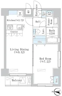 ラ・ヴィータ35【3階】の間取り