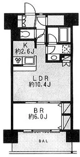 パークキューブ東品川【8階】の間取り
