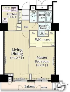 パーク・アヴェニュー神南【4階】の間取り