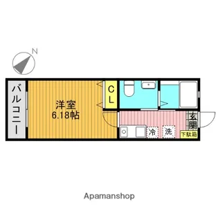 ピエール上永谷【104号室】の間取り