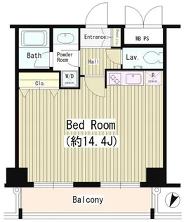 東京都港区白金6丁目【マンション】の間取り