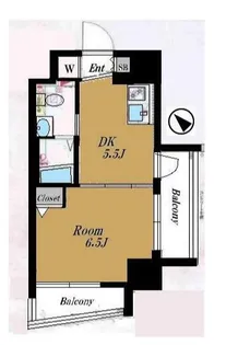 エステムプラザ飯田橋タワーレジデンス【4階】の間取り