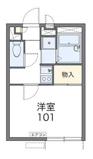 レオパレスエミール【1階】の間取り