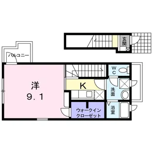 リトル・ミュー【2階】の間取り