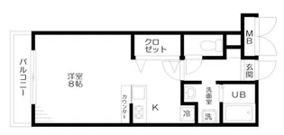 MUスクエア等々力【1階】の間取り