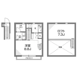 グランアセット千鳥町【2階】の間取り
