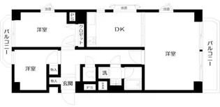 プラザ麻布【9階】の間取り