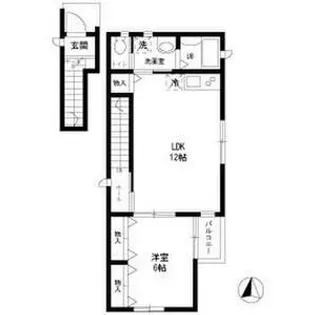 カーサ中井【2階】の間取り