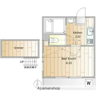 エクセレントフラッツ戸越公園【2階】の間取り