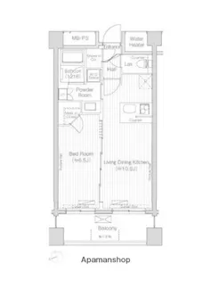 グランハイツ白金【1階】の間取り