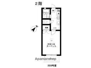 ウイング上目黒【2階】の間取り