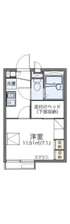レオパレスグリーンヒルズ 駒沢【2階】の間取り