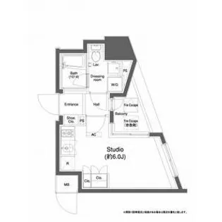 プラウドフラット白金高輪【6階】の間取り