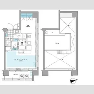 プライムアーバン芝浦LOFT【8階】の間取り