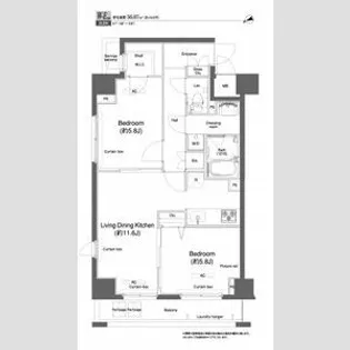 プラウドフラット鶴見Ⅰ【9階】の間取り