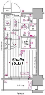 神奈川県川崎市川崎区日進町【マンション】の間取り