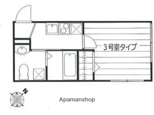 トレスコート目黒本町【-1階】の間取り