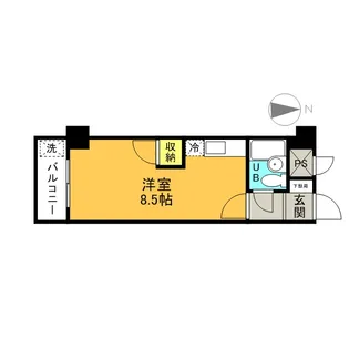 セザール上北沢【8階】の間取り