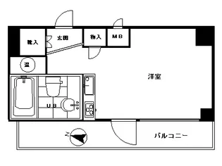 シルバープラザ五反田【506号室】の間取り