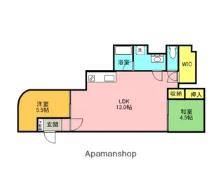 カモミーレ荻窪【1階】の間取り