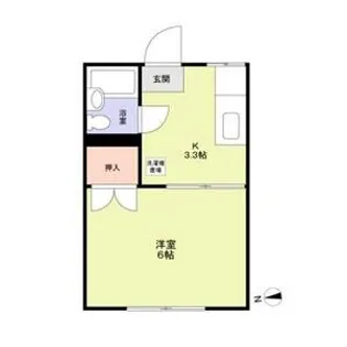 エステート秋田【1階】の間取り