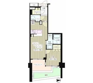 ジオ目黒【1階】の間取り